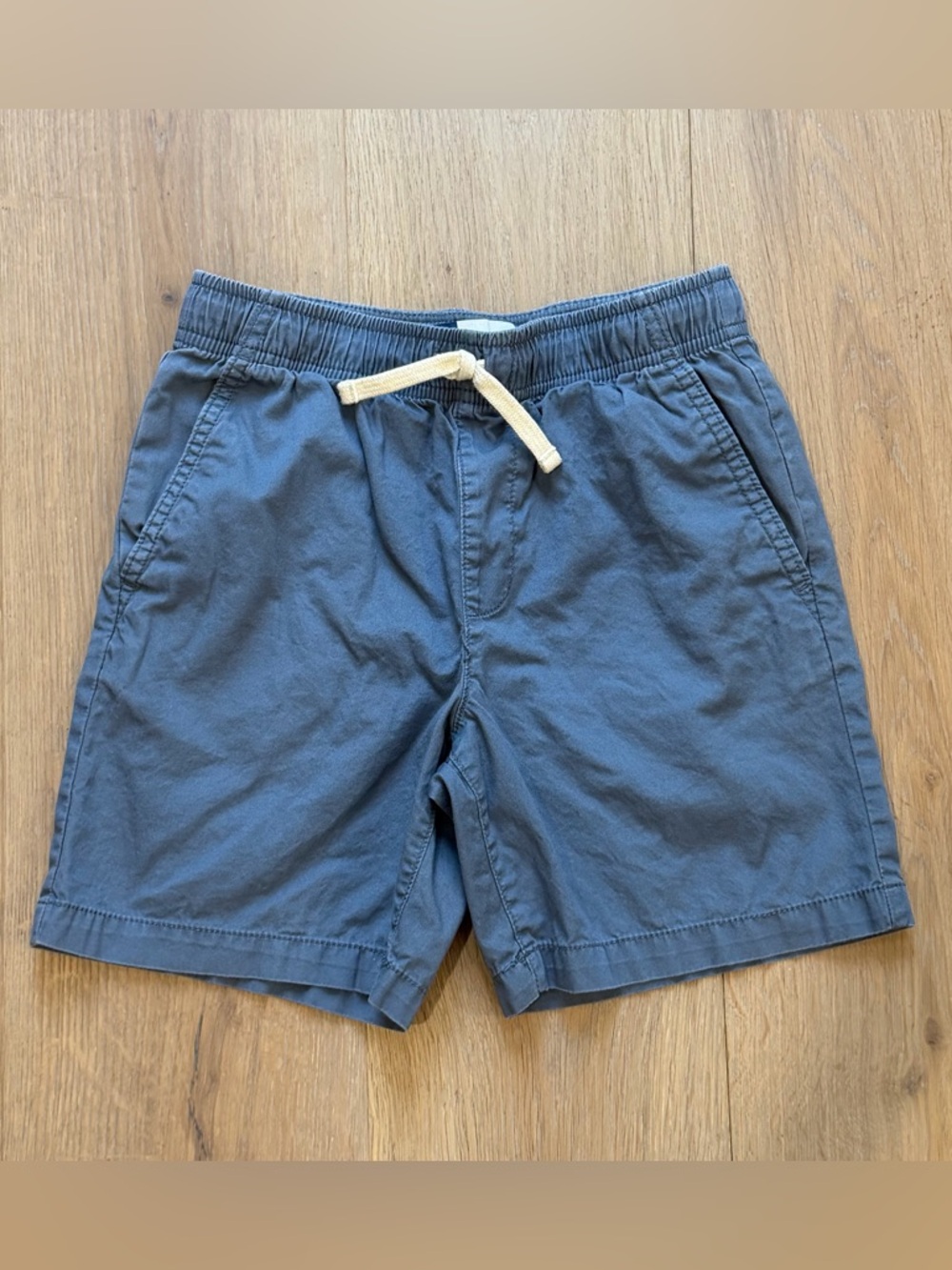 Old Navy boys blue cotton pull-on drawstring shorts size L 10/12